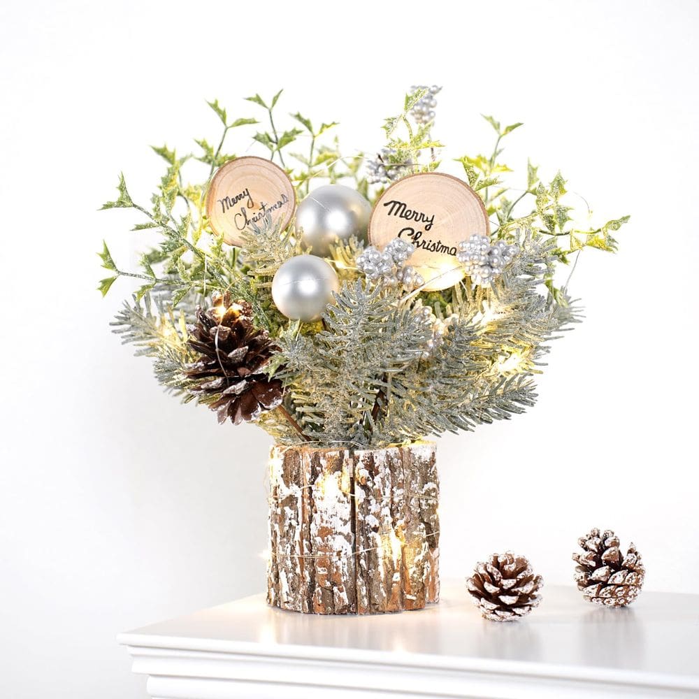 Árvore de Natal N&T NIETING 30cm com luzes LED brancas quentes