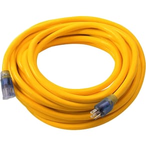 Cabo de extensão Dewalt 15m 12/3 SJTW com extremidades iluminadas amarelo