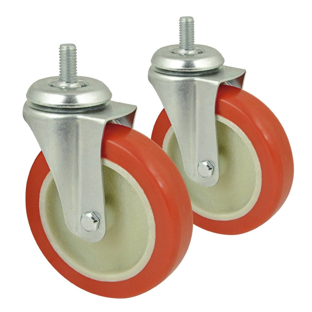 Kit Rodizio Industrial CI125 PU Laranja