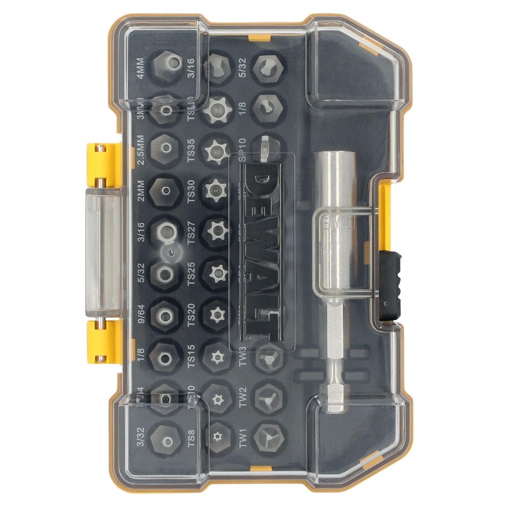 Conjunto de aparafusamento DEWALT DWAX200 Security, 31 peças