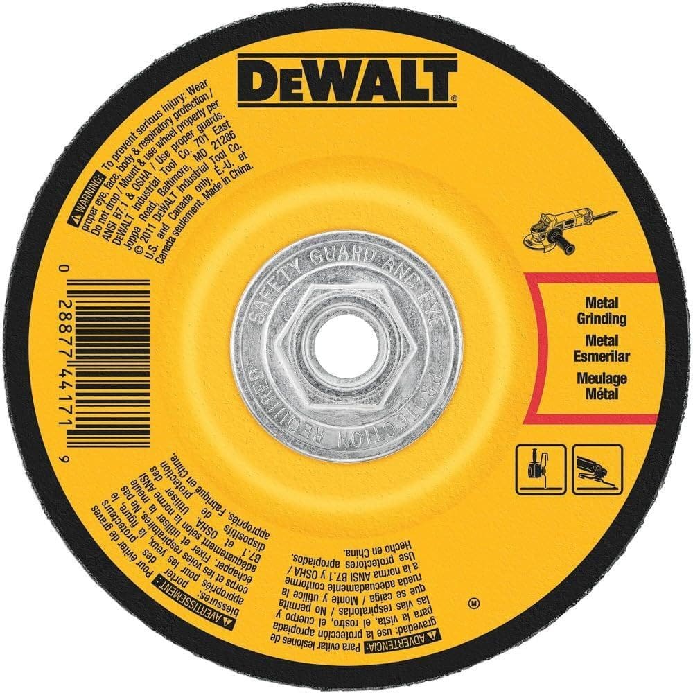 Rebolo DEWALT de metal de alto desempenho 6x1/4x5/8in