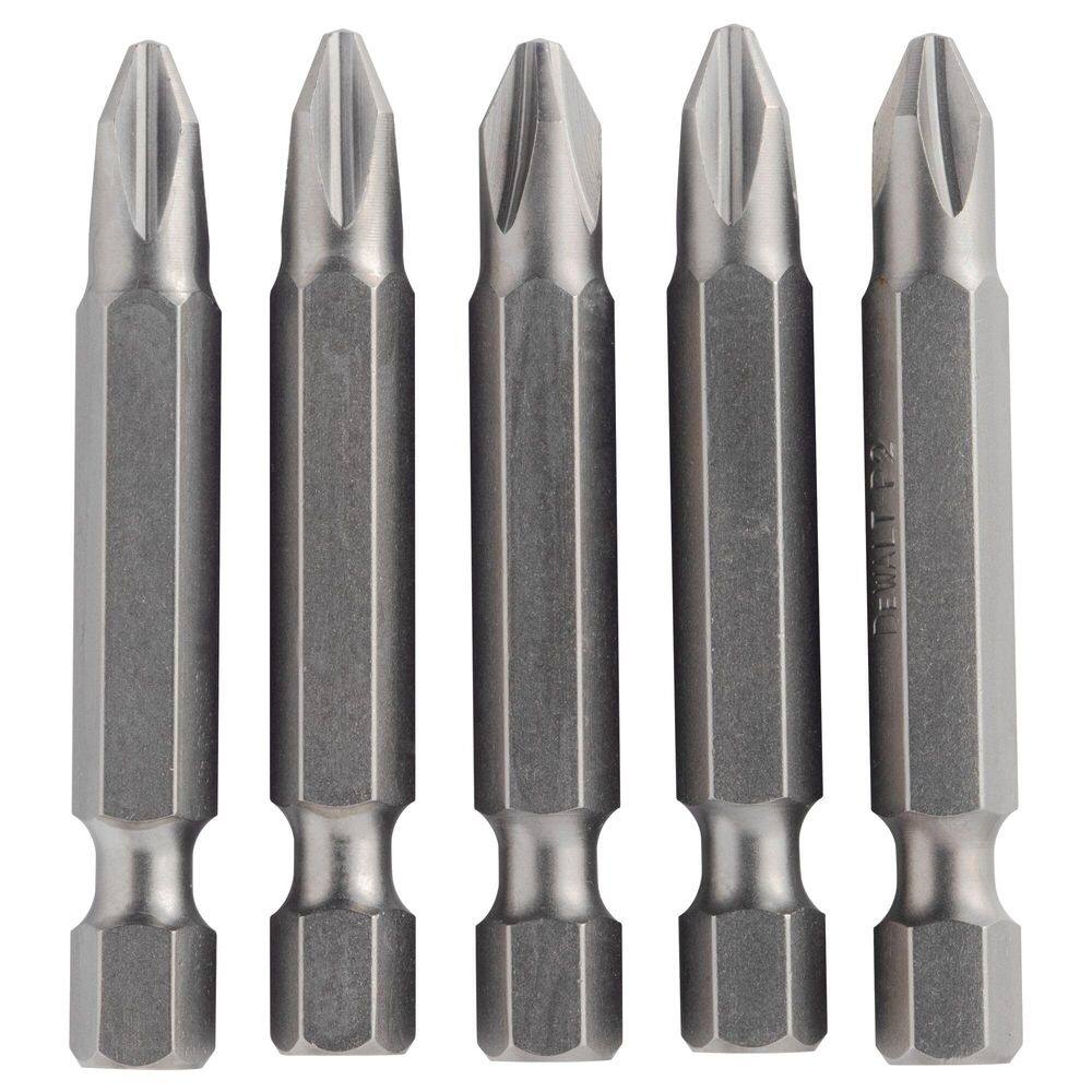 Conjunto de chaves de fenda DEWALT DW2115 #2 Phillips, pacote com 5