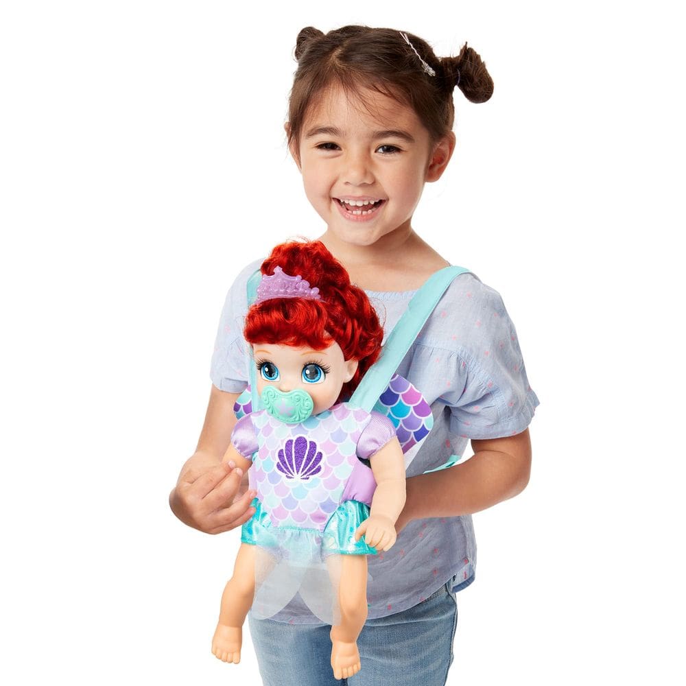Boneca Disney Princess Ariel Deluxe com tiara, porta-malas e muito mais