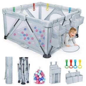 Playpen OCATO Baby dobrável para bebês e crianças pequenas com acessórios