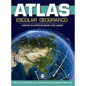 Livro Atlas Escolar Geográfico 2017 - 48P: Mais De 30 Mapas