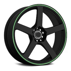 Faixa Refletiva De Roda Aro 14-22 5mm Verde - Kit 4 Rodas