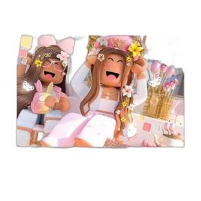 Painel Retangular Sublimado Roblox Menina 2,0X1,5 Frt-4246
