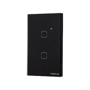 Interruptor SMART Zigbee Touch 2 Preto EZS 1002 4850048