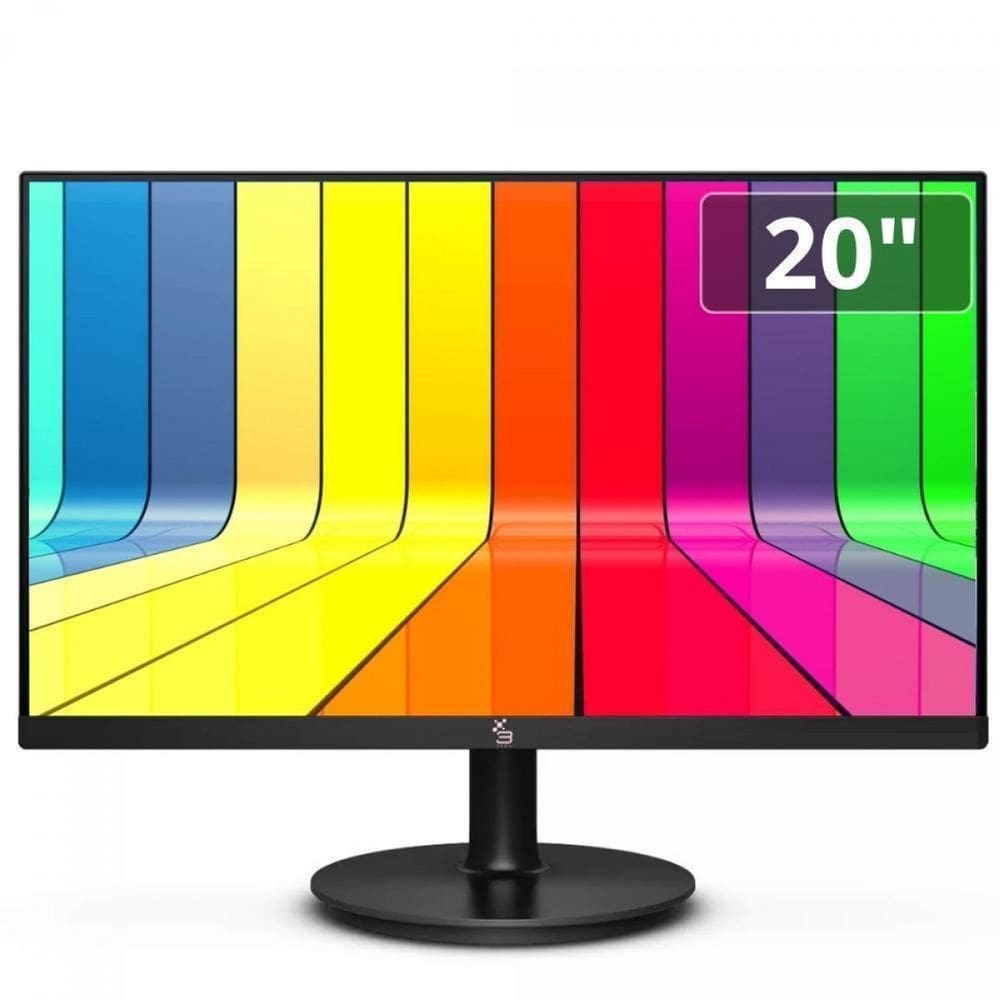 Monitor 3GREEN 20P 75HZ HDMI VGA Vesa - M200WHD  Preto  Bivolt