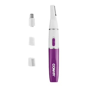 Aparador de pelos faciais Conair All-in-1 para mulheres com bateria