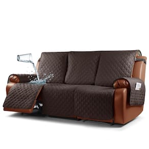Capa de sofá reclinável impermeável Ruaozz 3 Seater Chocolate