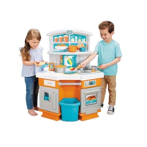 Kitchen Little Tikes Home Grown com sons reais de culinária