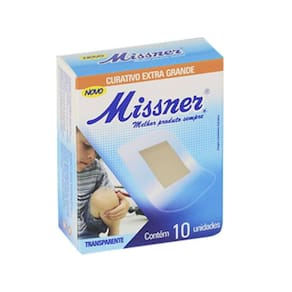 Curativo Extra Grande Transparente Band Aid Com 10 - 4 Cxs