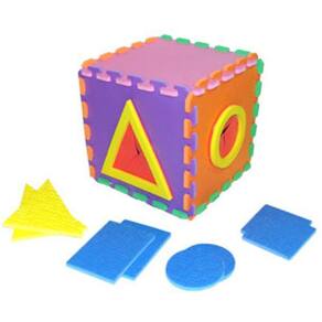 Placa Tátil Cubo Sensorial - 6 Placas - 8 Pares - 24x24cm