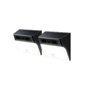 Luz de parede solar Cam eufy Security S120, pacote com 2 câmeras 2K