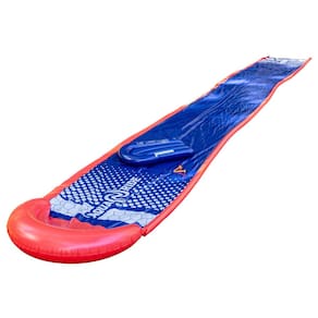 Toboágua Franklin Sports Aqua Ride de 25 pés com prancha de surf inflável