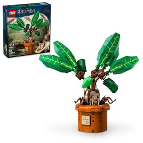 Boneco de mandrágora e planta de vaso de brinquedo LEGO Harry Potter 76433