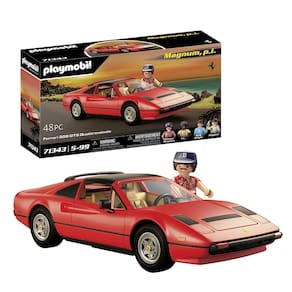 Brinquedo Playmobil Magnum P.I. Ferrari 308GT com bonecos