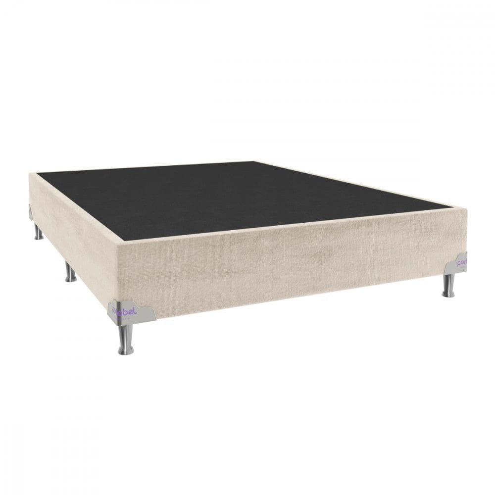 Base para Cama Box Casal 138x188x28 Sued Bege Portobel