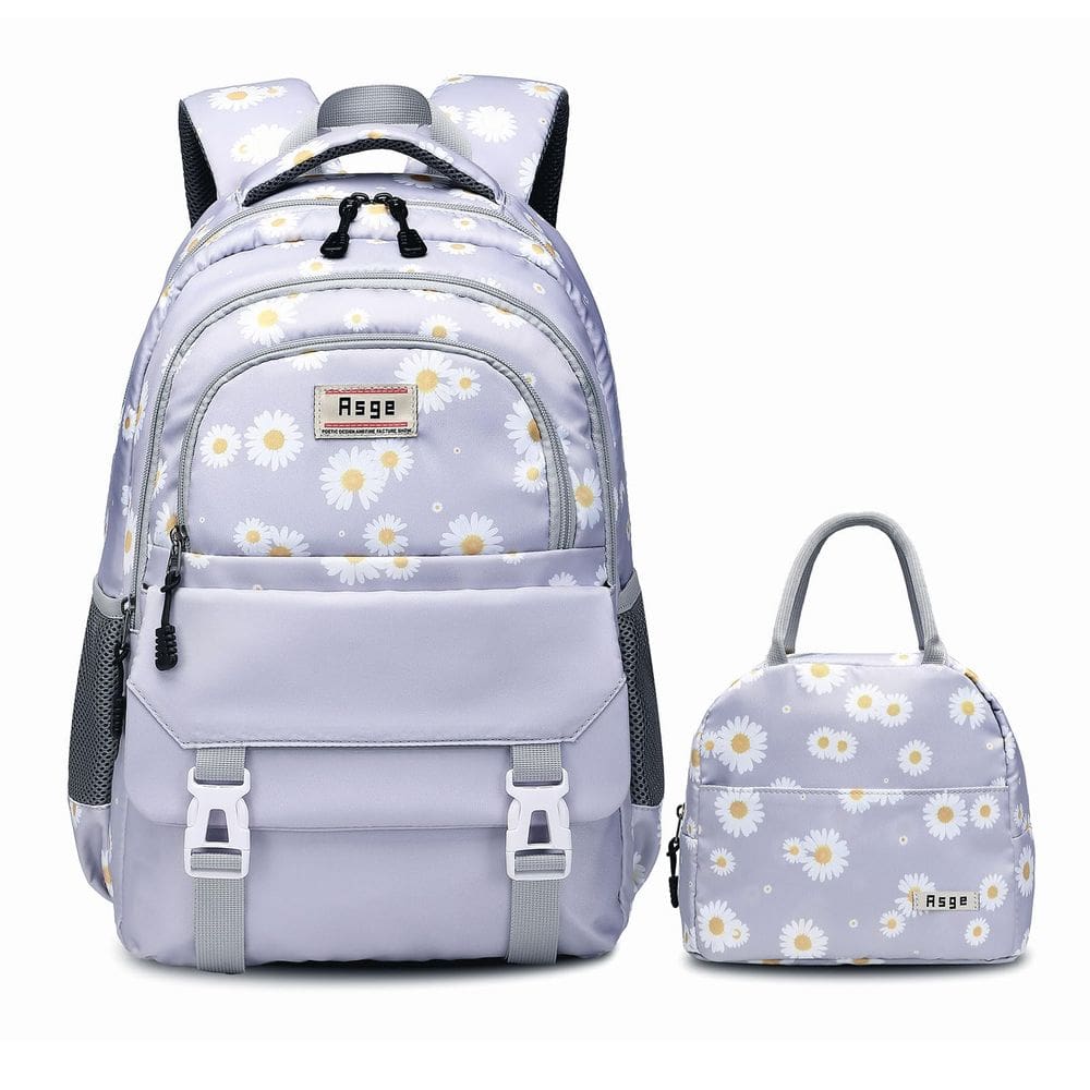 Mochila Asge para meninas e adolescentes da escola com lancheira de 8 a 16 anos