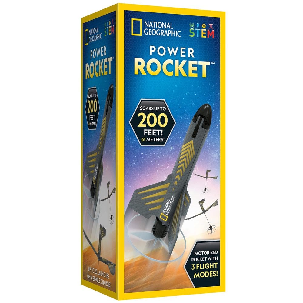 Lançador de foguetes NATIONAL GEOGRAPHIC para crianças motorizado