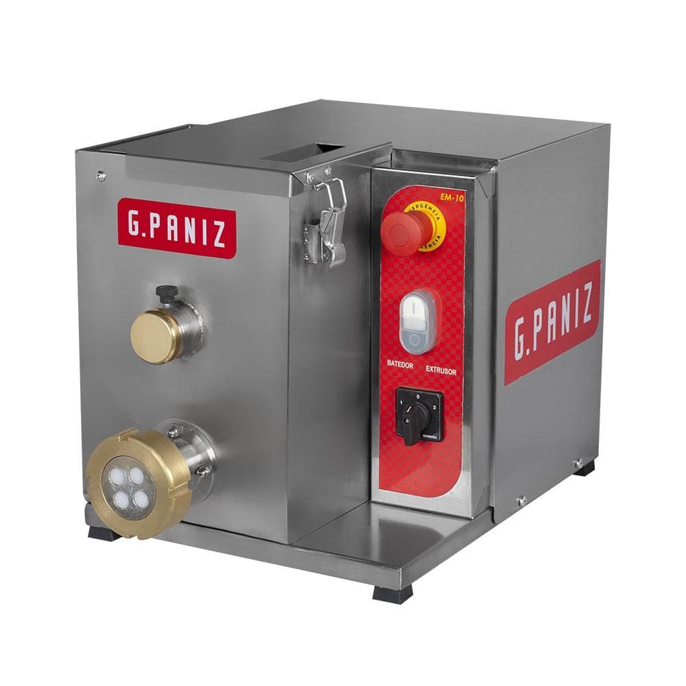 Extrusora de Massas Profissional Inox de Mesa 10 kg Com 9 Tréfilas EM10 Bivolt - Gpaniz