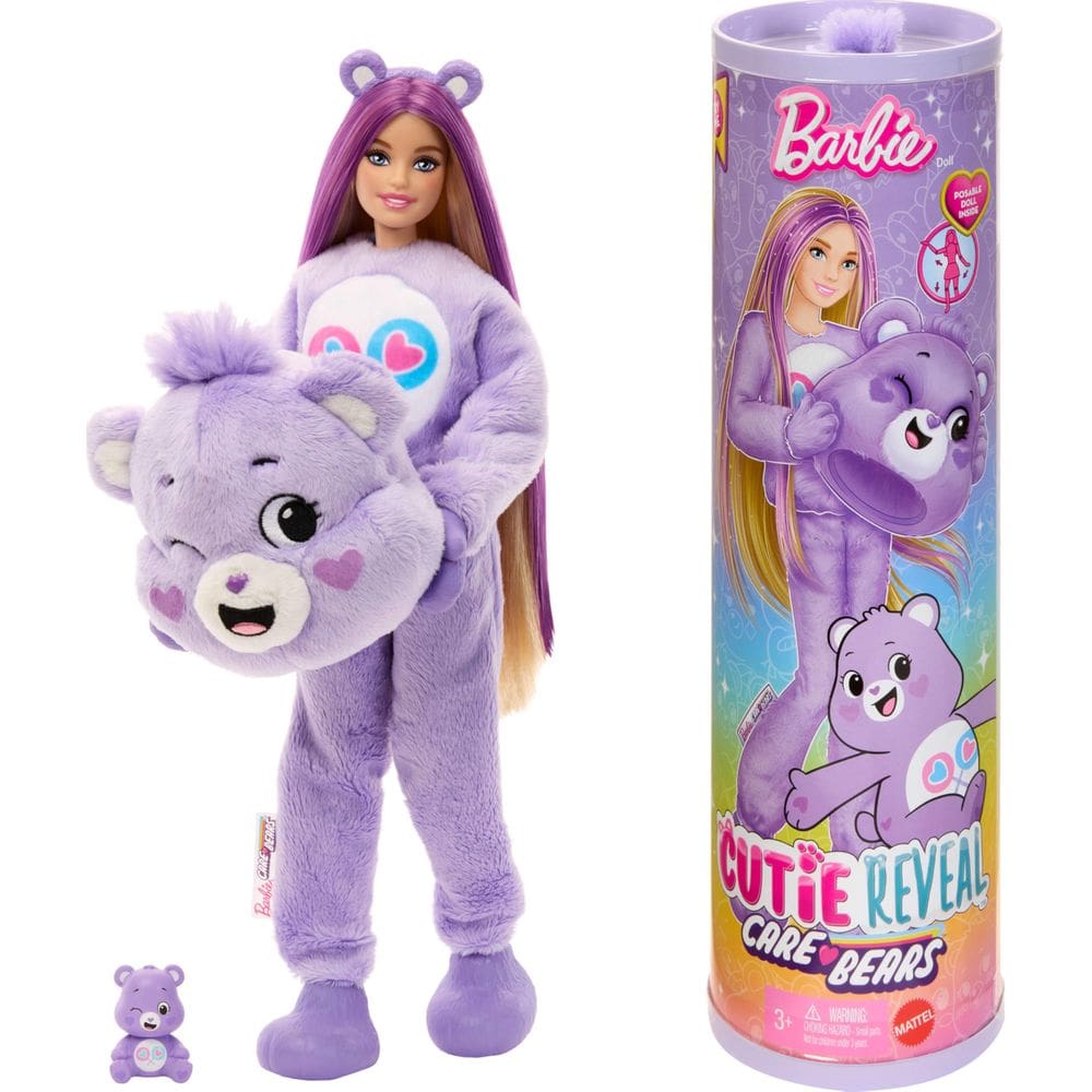Boneca moderna Barbie Cutie Reveal com acesso à série Care Bears.