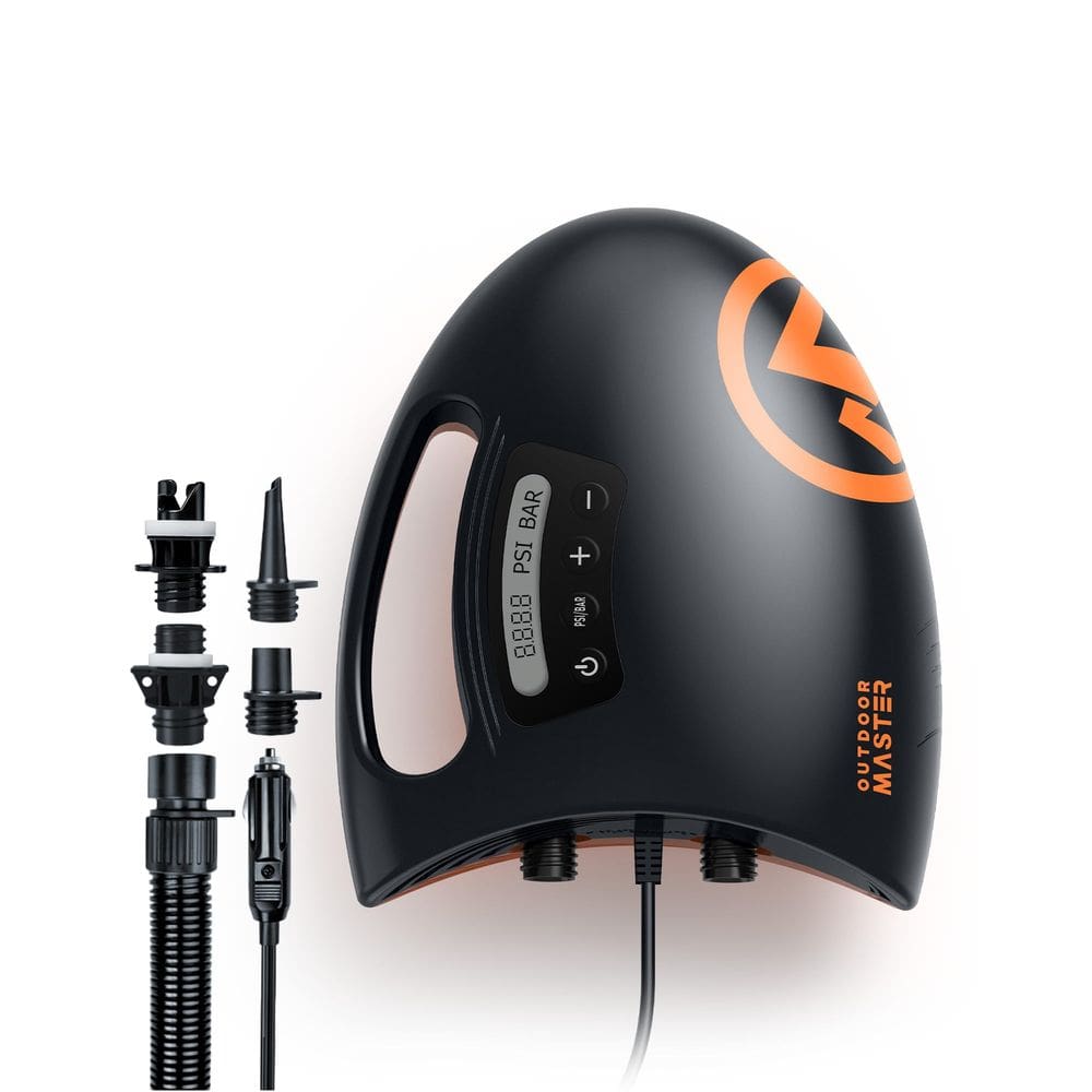 Bomba de ar elétrica OutdoorMaster Shark Bomba SUP de alta pressão