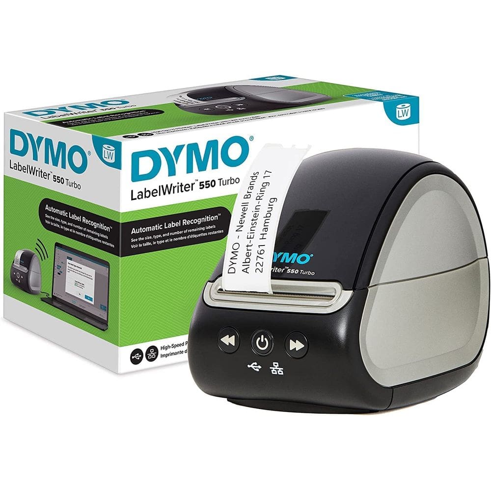 Criador de etiquetas DYMO LabelWriter 550 Turbo 300dpi USB/LAN