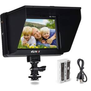 Monitor de campo VILTROX DC-70 II 4K HDMI de 7 polegadas com capuz de proteção solar