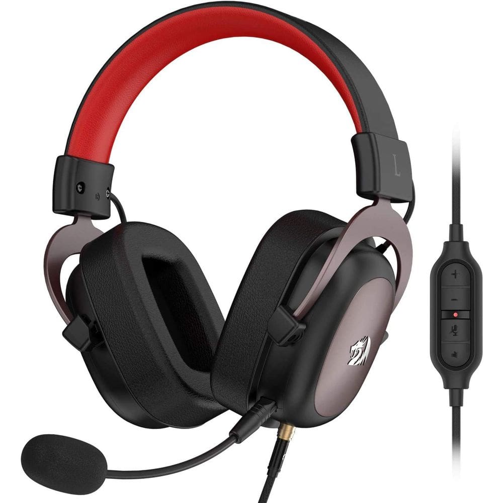 Fone de ouvido para jogos Redragon H510 Zeus Wired 7.1 Surround Sound