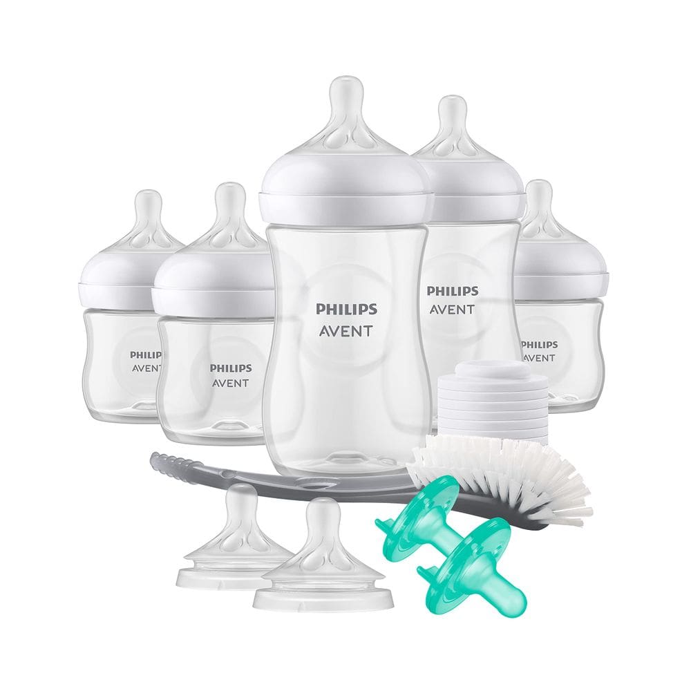 Mamadeira AVENT Natural com conjunto de mamilos de resposta natural