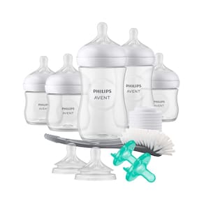 Mamadeira AVENT Natural com conjunto de mamilos de resposta natural
