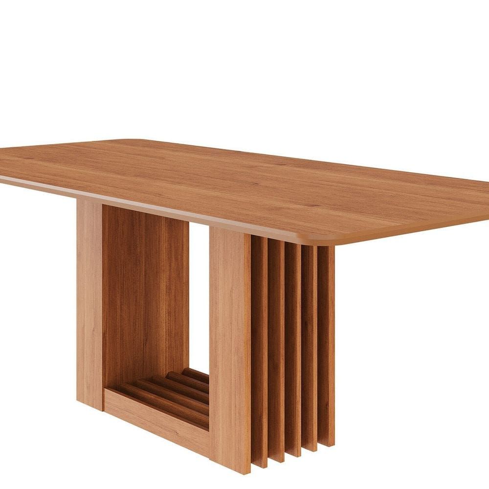 Mesa para Sala de Jantar Ariela 210 Cm sem Vidro Cinamomo