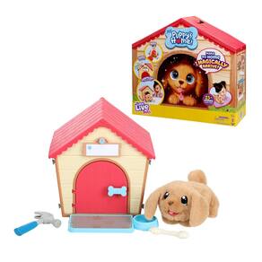 Brinquedo de pelúcia interativo Little Live Pets My Puppy com canil