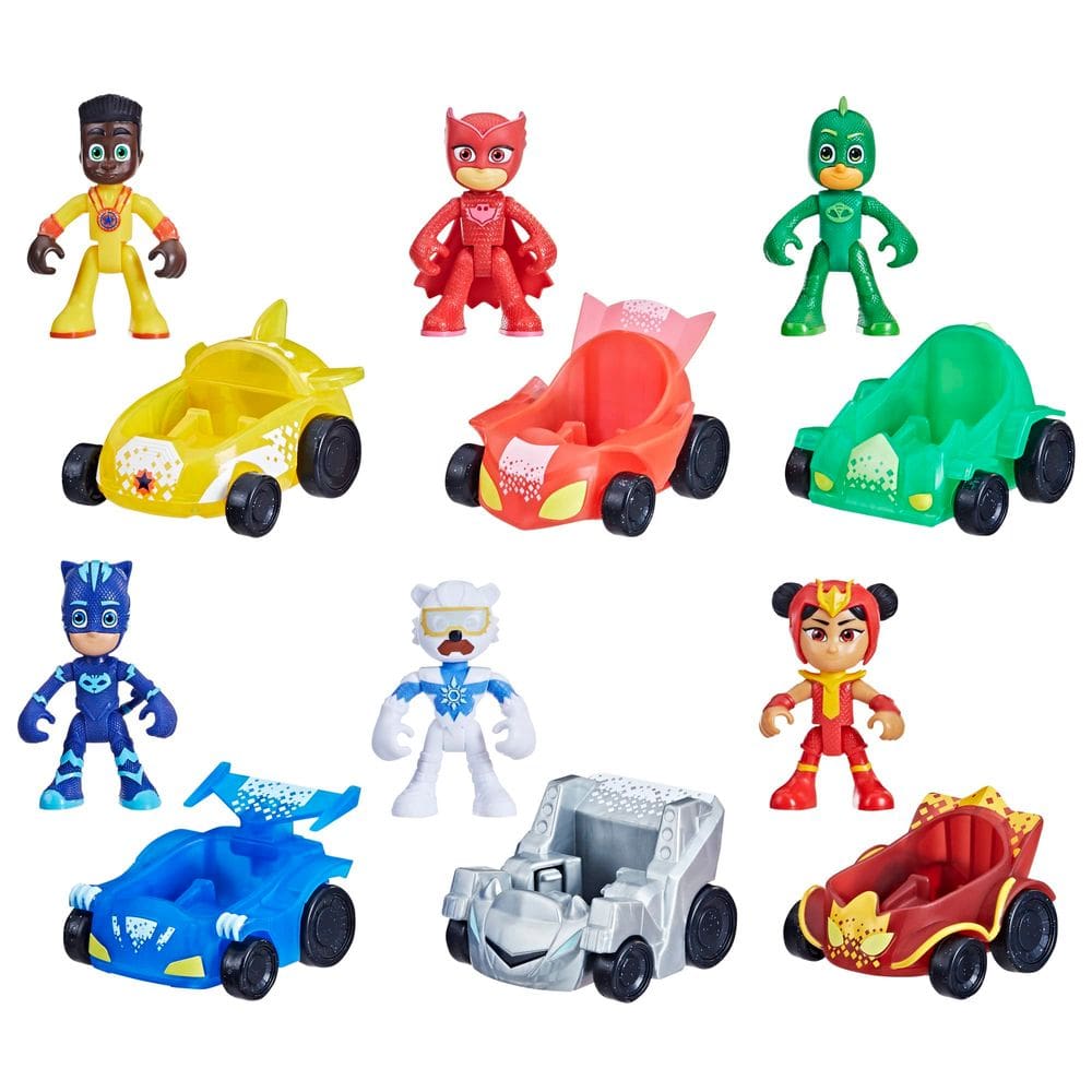 Toy PJ Masks Power Heroes Racer com 6 bonecos de ação de 3 anos ou mais