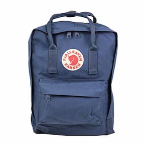 Mochila feminina Fjällräven Kanken em lona azul royal