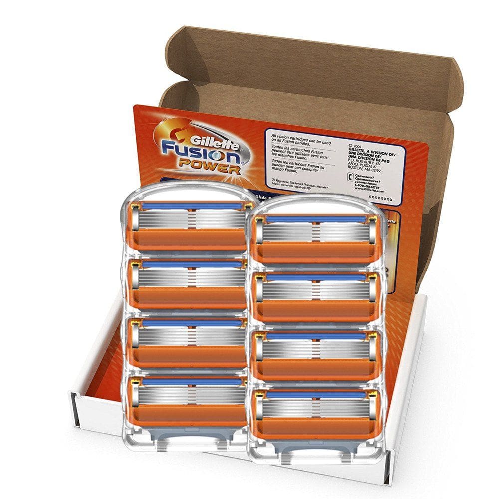 Recargas Razor Blade Gillette Fusion Power masculinas, 8 unidades
