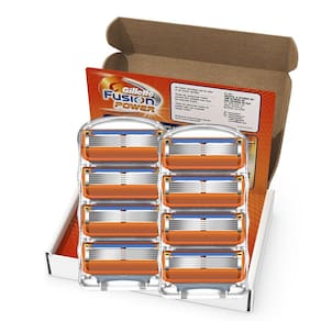 Recargas Razor Blade Gillette Fusion Power masculinas, 8 unidades