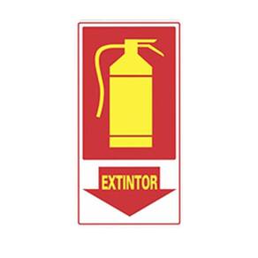 Placa Fotoluminescente Extintor Unidade