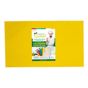 Tábua De Corte Liso Polietileno Pead Amarela 10X250X330Mm