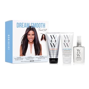 Kit de viagem COLOR WOW Dream Smooth Shampoo, condicionador e casaco