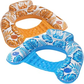 Cadeira flutuante de piscina Jasonwell Lounge inflável para adultos