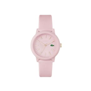 Relógio feminino Lacoste 12.12 de quartzo em plástico/silicone rosa