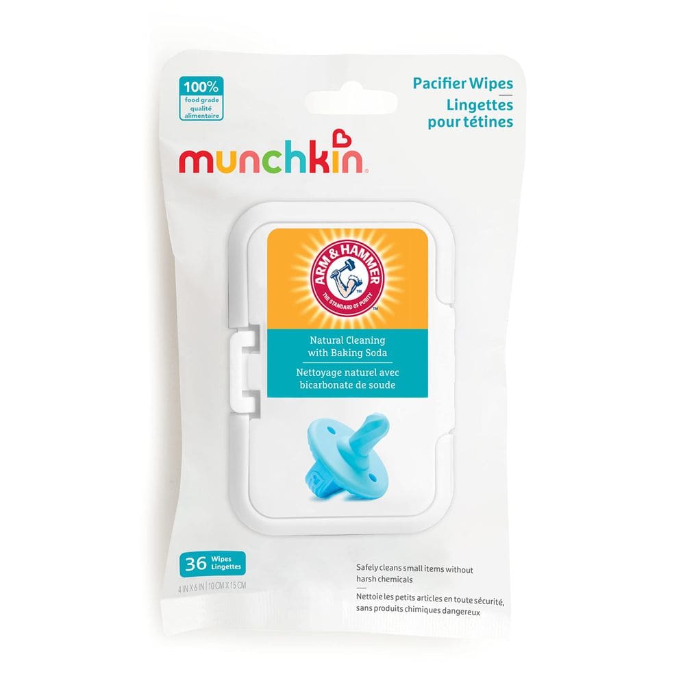 Toalhetes de chupeta Munchkin Arm & Hammer limpam com segurança 36 toalhetes