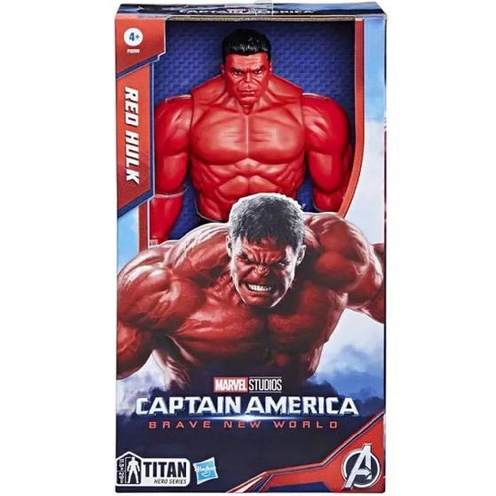 Boneco Marvel Vingadores - Hulk Vermelho Titan Hero HASBRO