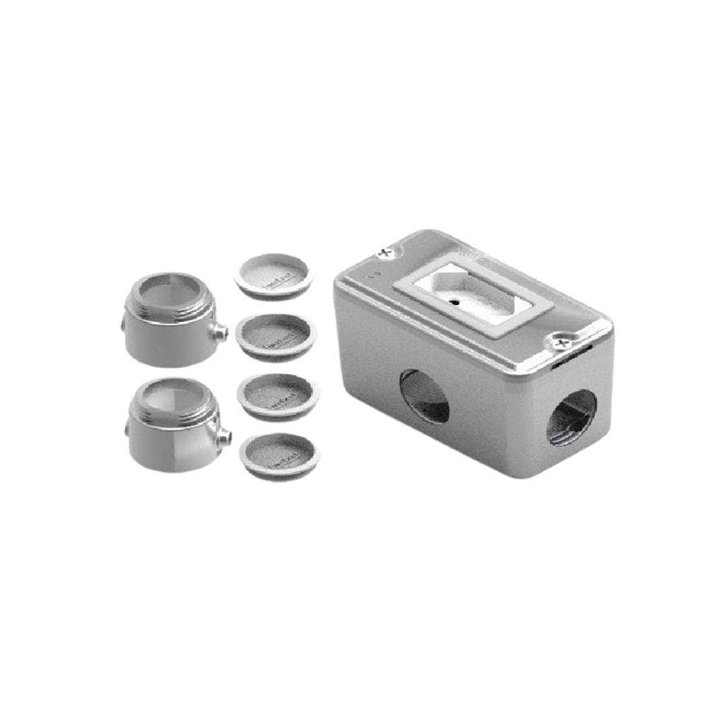 Combo Condulete Alumínio 3/4 Tipo X 1 Tomada 10A Poliwetzel