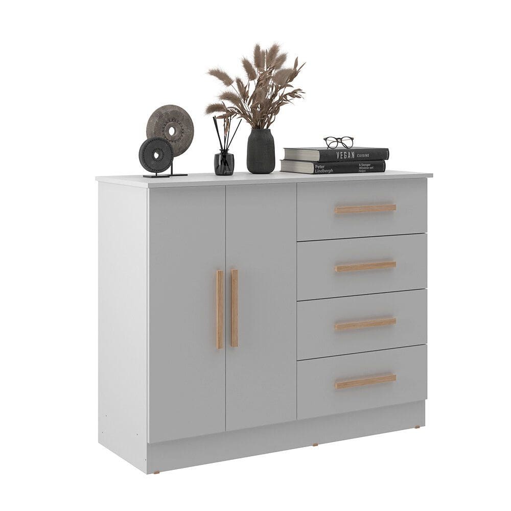 Cômoda Bariloche 2 Portas 4 Gavetas Móveis Sul