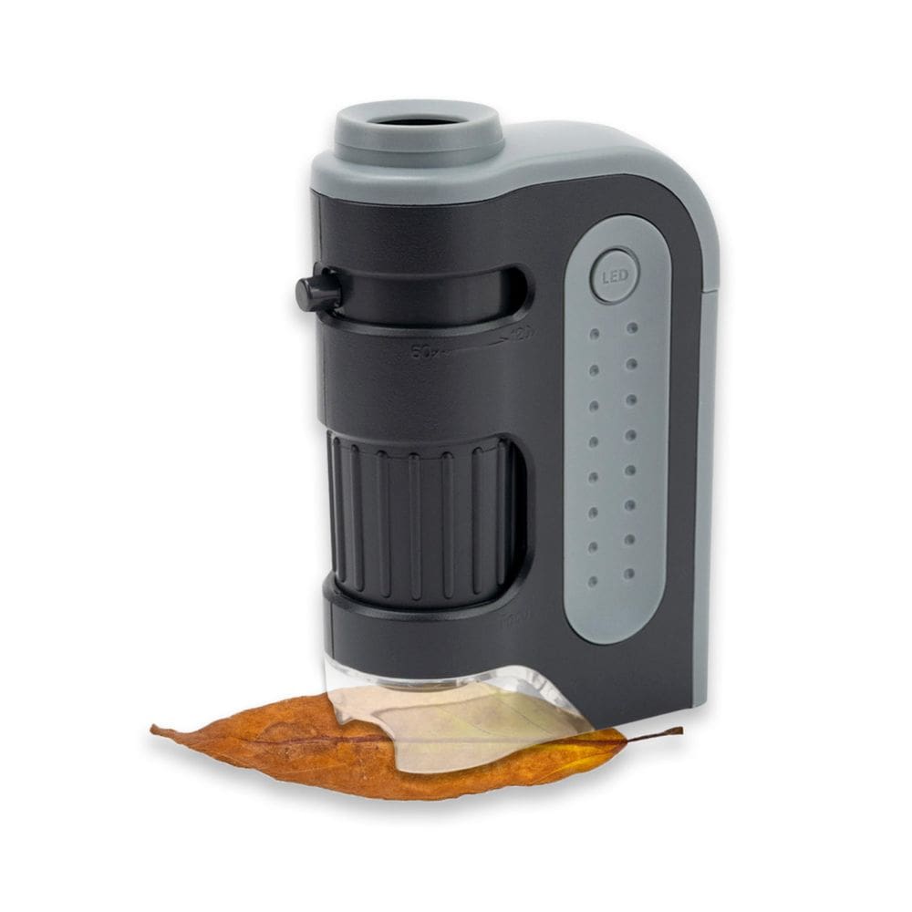 Microscópio de bolso Carson MicroBrite Plus 60x-120x iluminado por LED