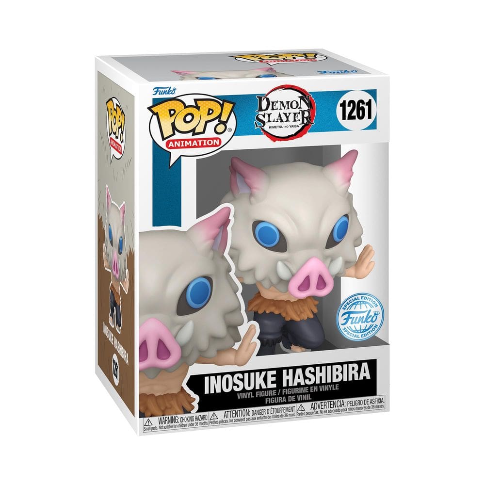 Boneco de vinil Funko Pop! Animação: Demon Slayer Inosuke